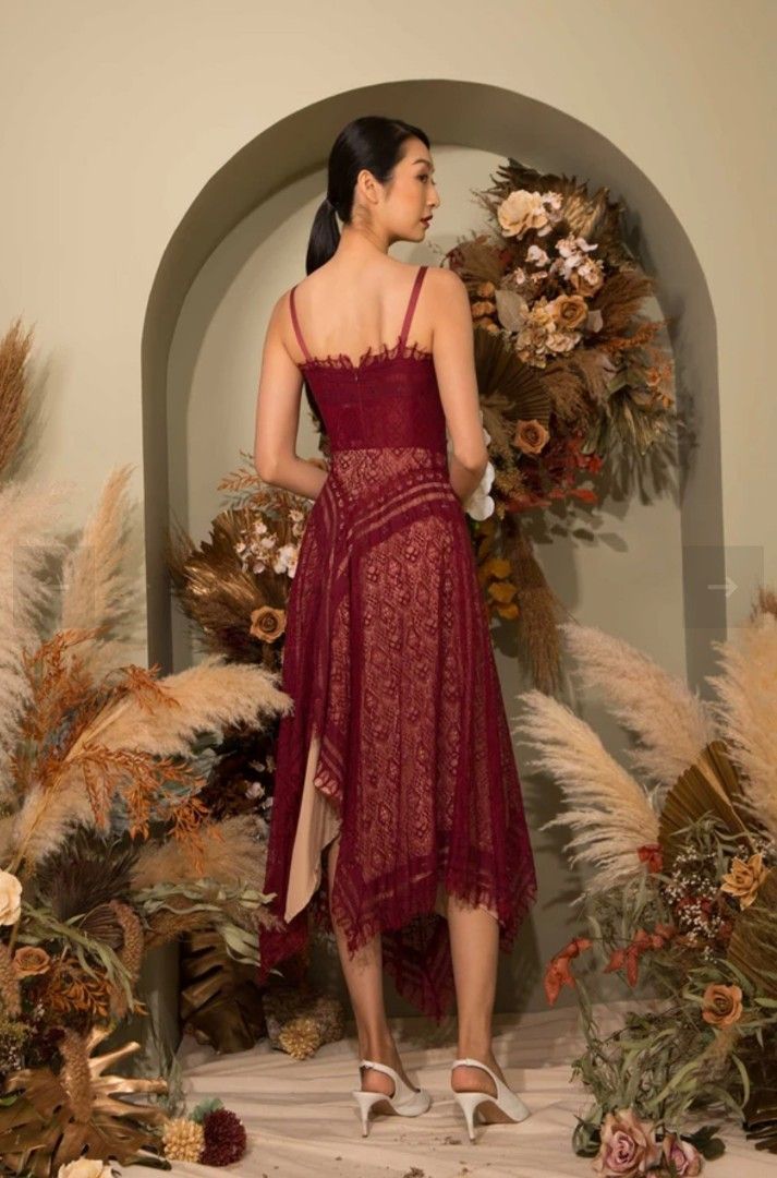 Maroon dress Clearance