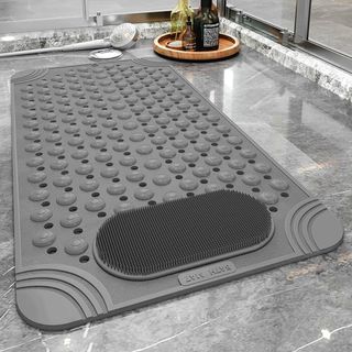 Mat Home Waterproof Floor Mat Shower Bathroom Massage Mat Suction Cup Bathtub Carpet 69x36cm