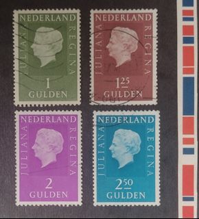 Netherlands :  Queen Juliana , set of 4 v.