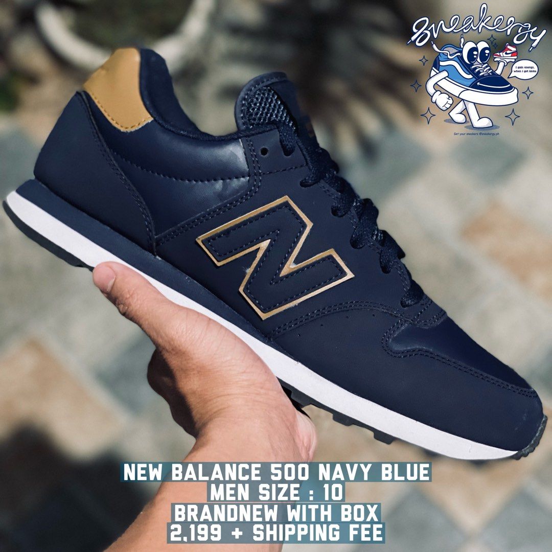 New balance 500 men navy on sale