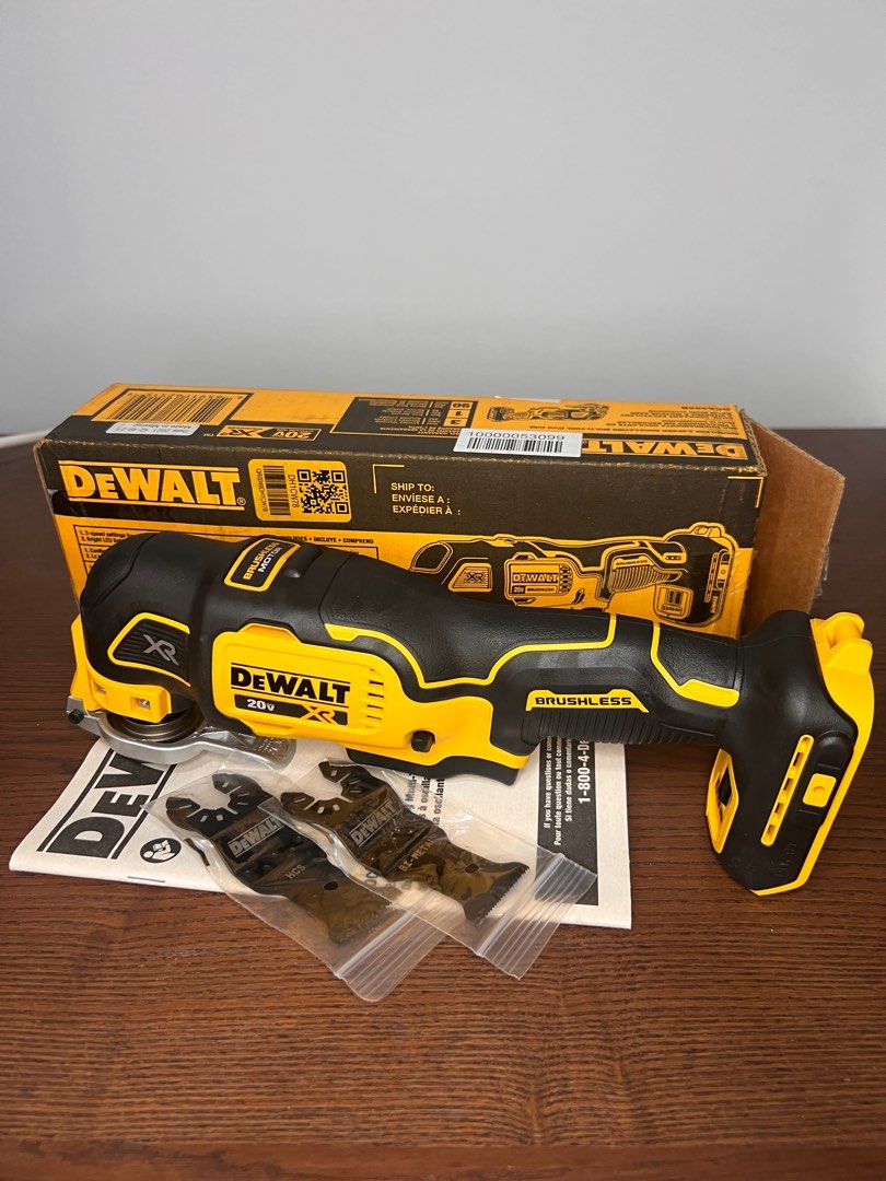 New Bare unit DEWALT 20V Max XR Oscillating Multi-Tool, Variable Speed DCS356B), can use with bosch to dewalt adapter, Furniture  Home Living,  Home Improvement  Organisation, Home Improvement Tools  Accessories
