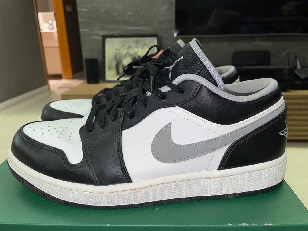 Nike Air Jordan 1 Low Black Medium Grey Men s Fashion Footwear