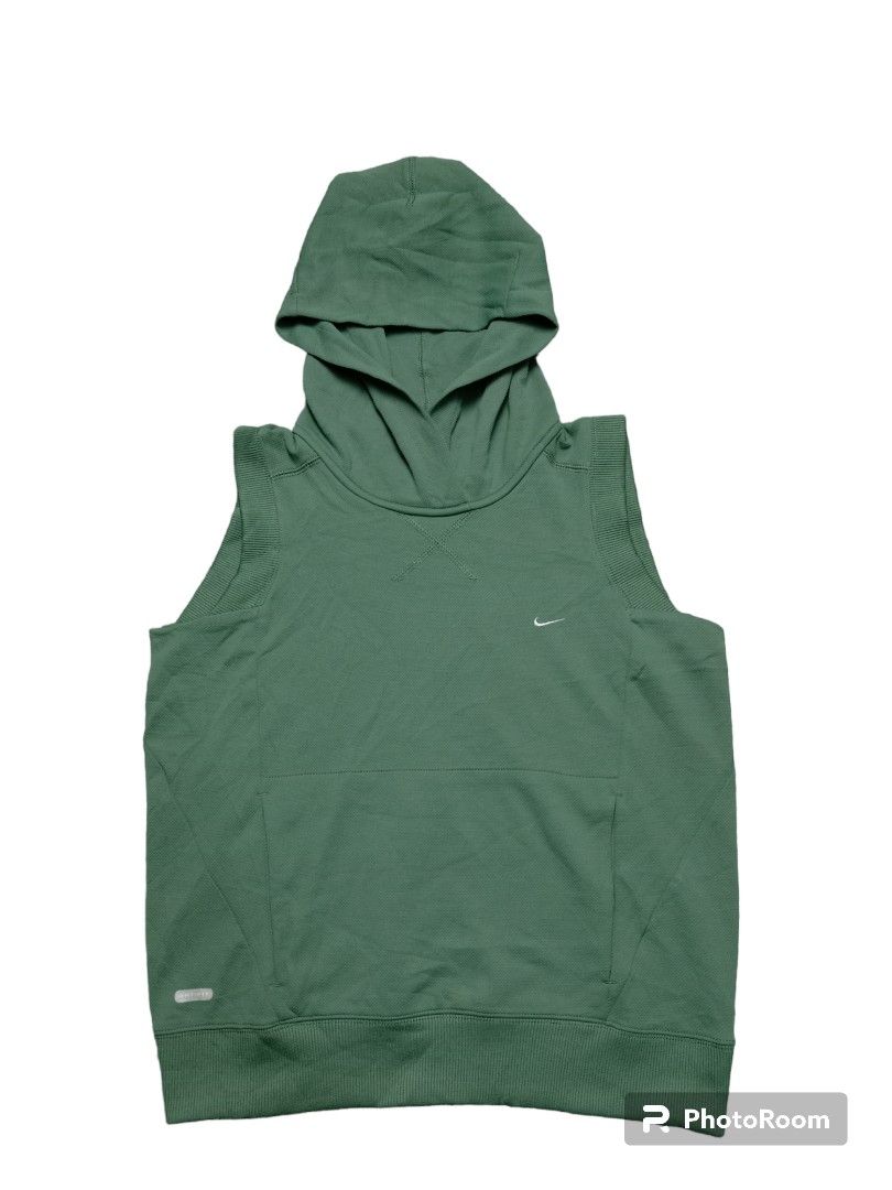 Nike sleeveless running sales hoodie