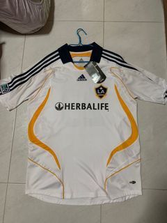 La Galaxy 2011/12 Longsleeve Champions Techfit David Beckham 23 Jersey Small