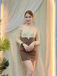 Off Shoulder Lace Rompers