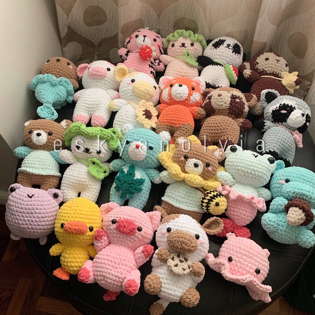 On Hand Handmade Crochet Stuffed Toy Hobbies Toys Toys Games on Carousell