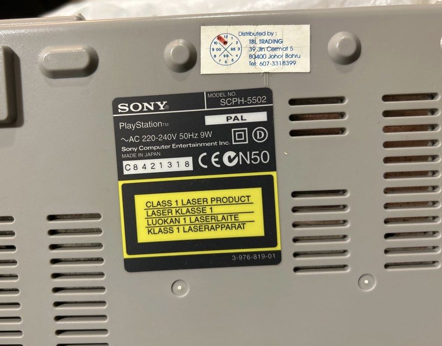 Original Playstation One for sale Video Gaming Video Game
