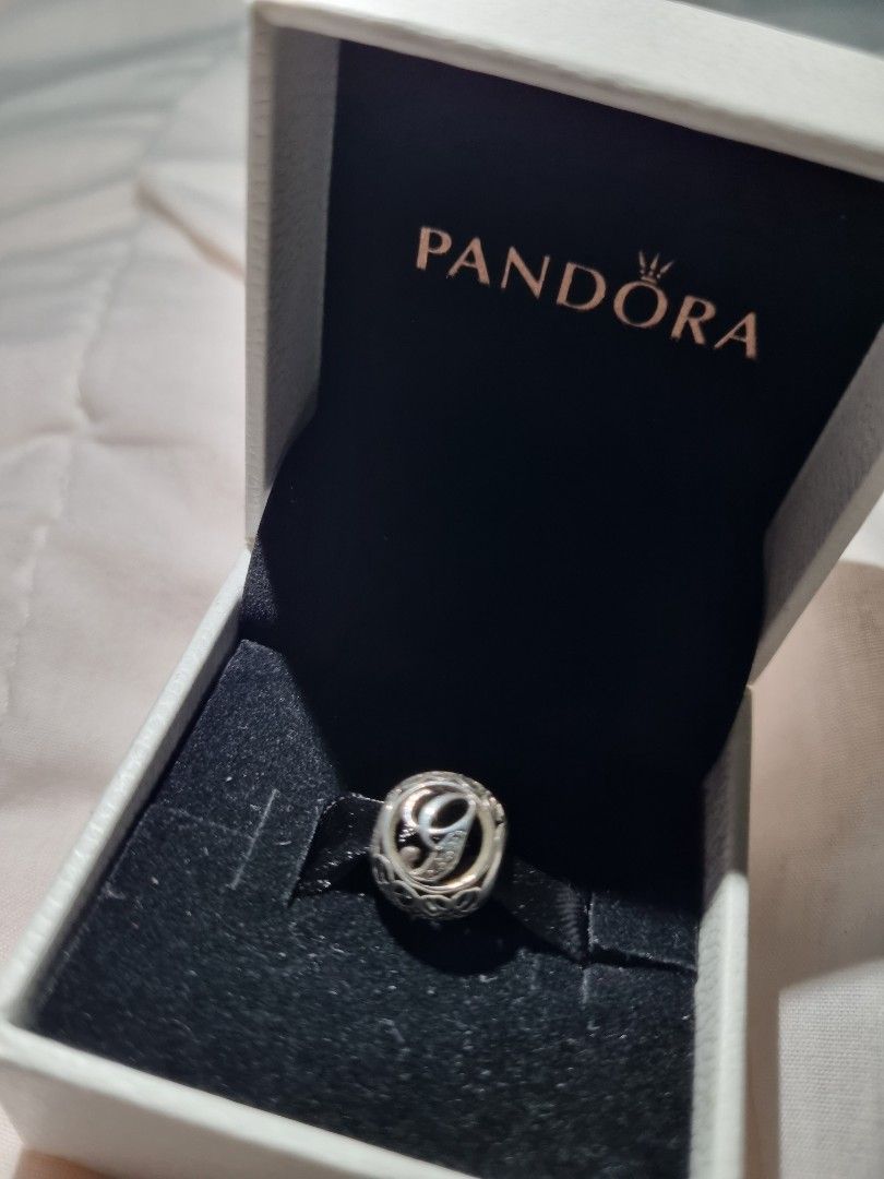 Pandora Charm with Letter G Women s Fashion Jewelry