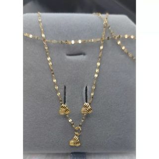 Pawnable 18k Saudi Gold Necklace & Earrings Set