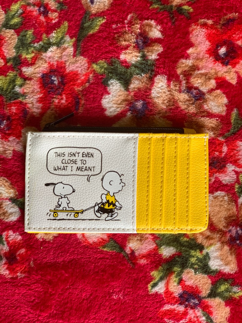 PEANUTS card holder/coin, Luxury, Bags & Wallets on Carousell