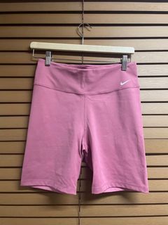 Pink Mid-Rise Bike Shorts