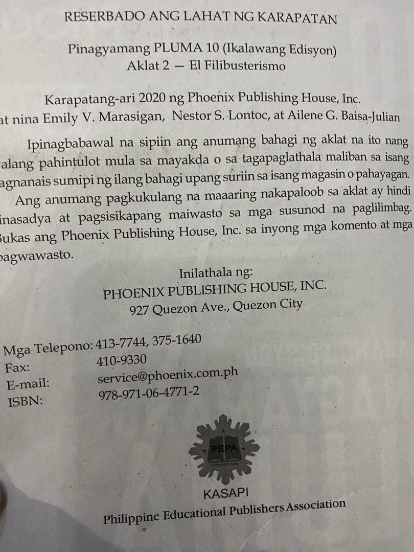 pluma aklat 2 book grade 10 (Category: Textbooks) located in Angeles City. Submitted by jnxcart (Listing ID 1245465879, Image 3). Description: with writings and highlights in good cond.