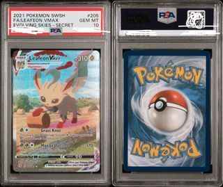 Pokémon Leafeon Lv 40 PSA 10, Hobbies & Toys, Toys & Games on Carousell