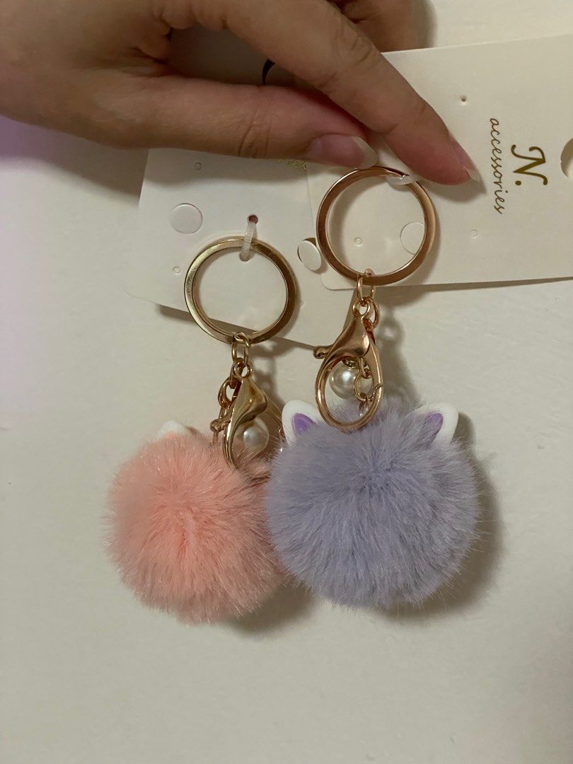 Fur key chains sales