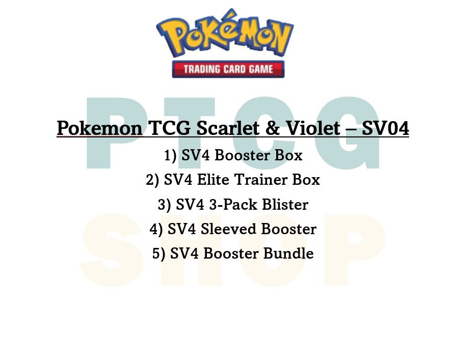 sv04 booster box Pokemon Paradox Rift Booster Pack SV04 – CardCollector2