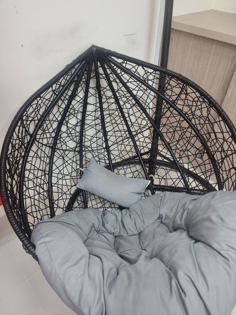 Rattan Double Swing Chair, Furniture & Home Living, Furniture, Chairs