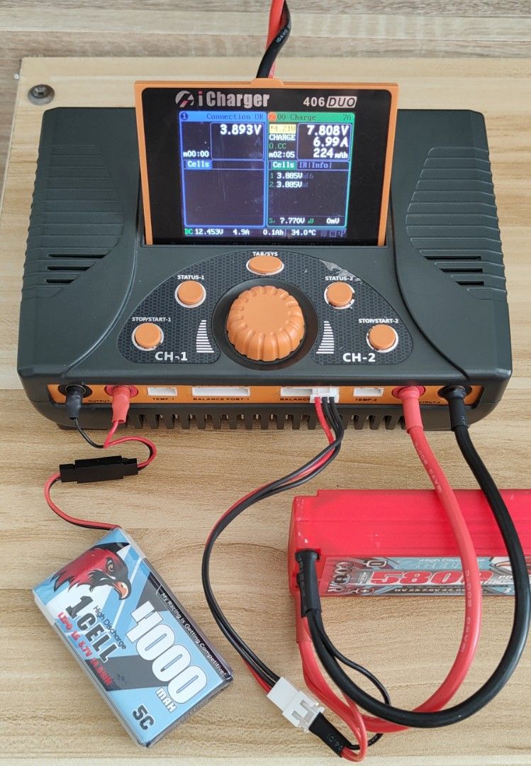 Icharger 406 Duo Dual Port Rc Lipo LiFe NiMh Charger Junsi (not 4010