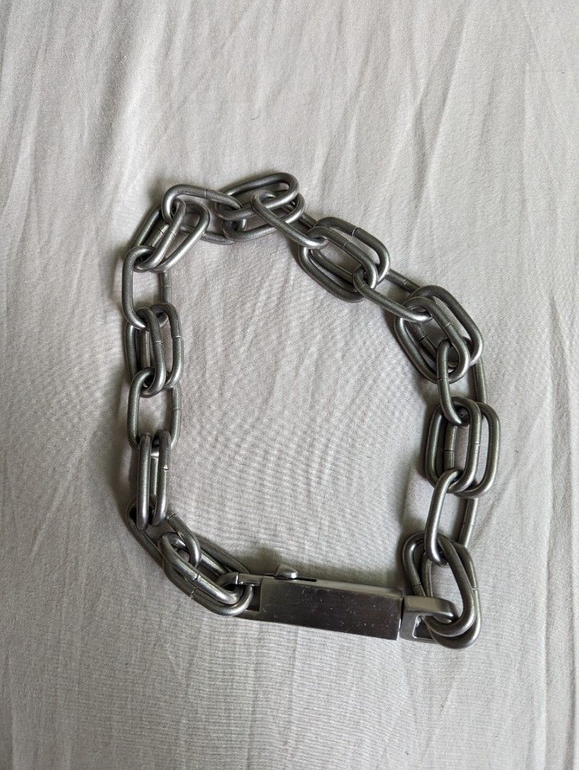 Rick Owens Double Chain Link Choker, Men's Fashion, Watches  Accessories,  Jewelry on Carousell