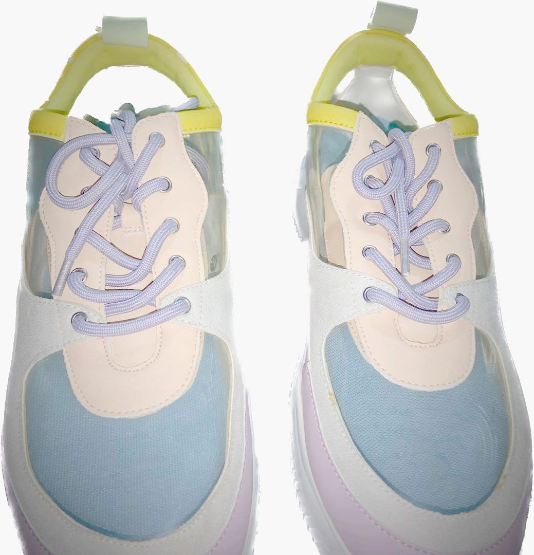 Chunky pastel trainers top
