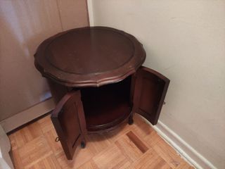 side table with cabinet
