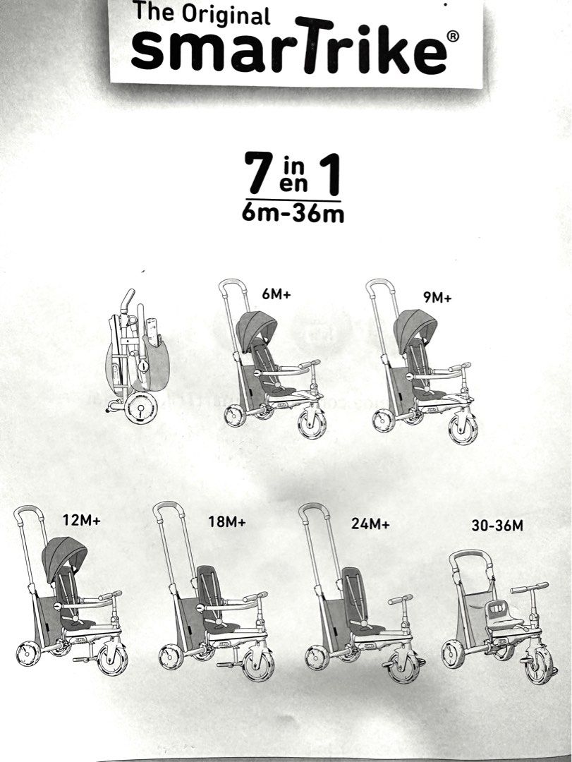 Smart trike 7 shop in 1 instructions