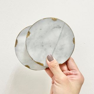 Solid Marble Coasters for Cups / Candle Holders/ Small Jewelry