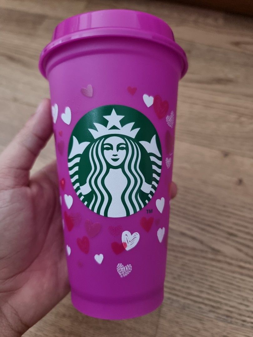 Starbucks Valentine Reuseable Cup, Everything Else, Others on Carousell