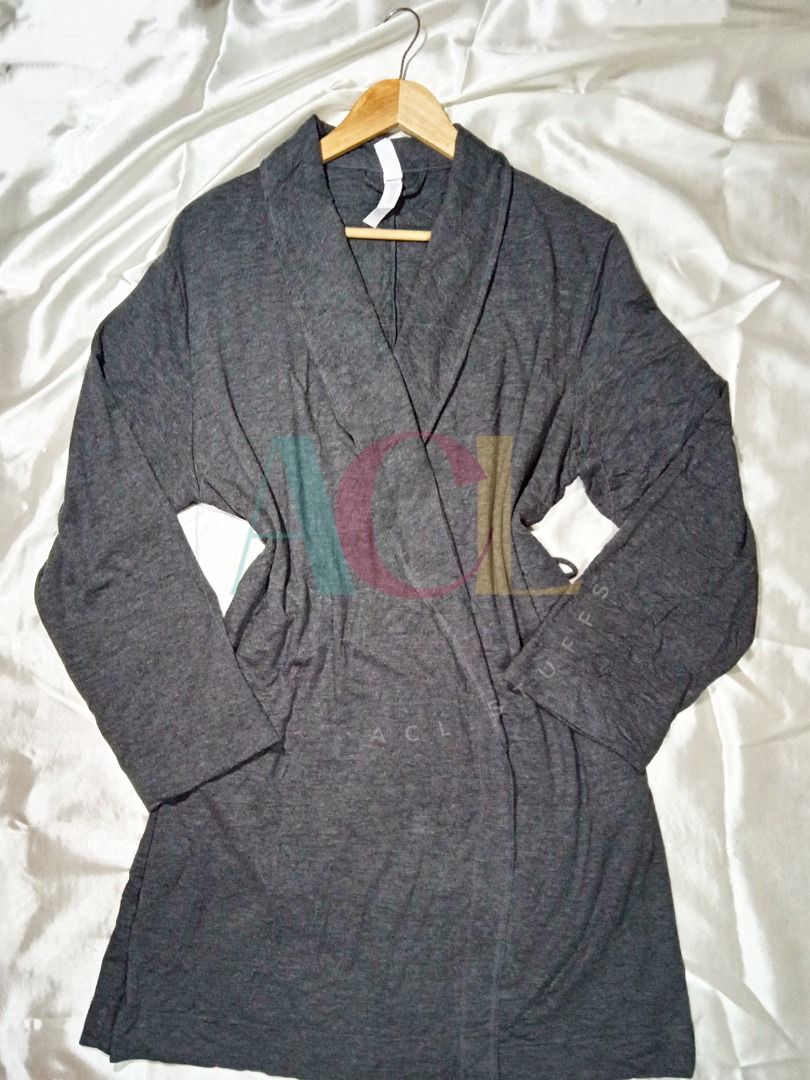 Stars Above Dark Gray Wrap Long Cardigan for Women, Women's Fashion, Coats,  Jackets and Outerwear on Carousell