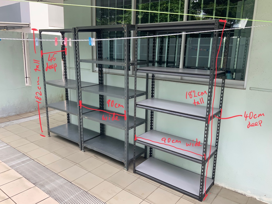 Strong metal storage racks for FREE!, Furniture & Home Living, Home ...