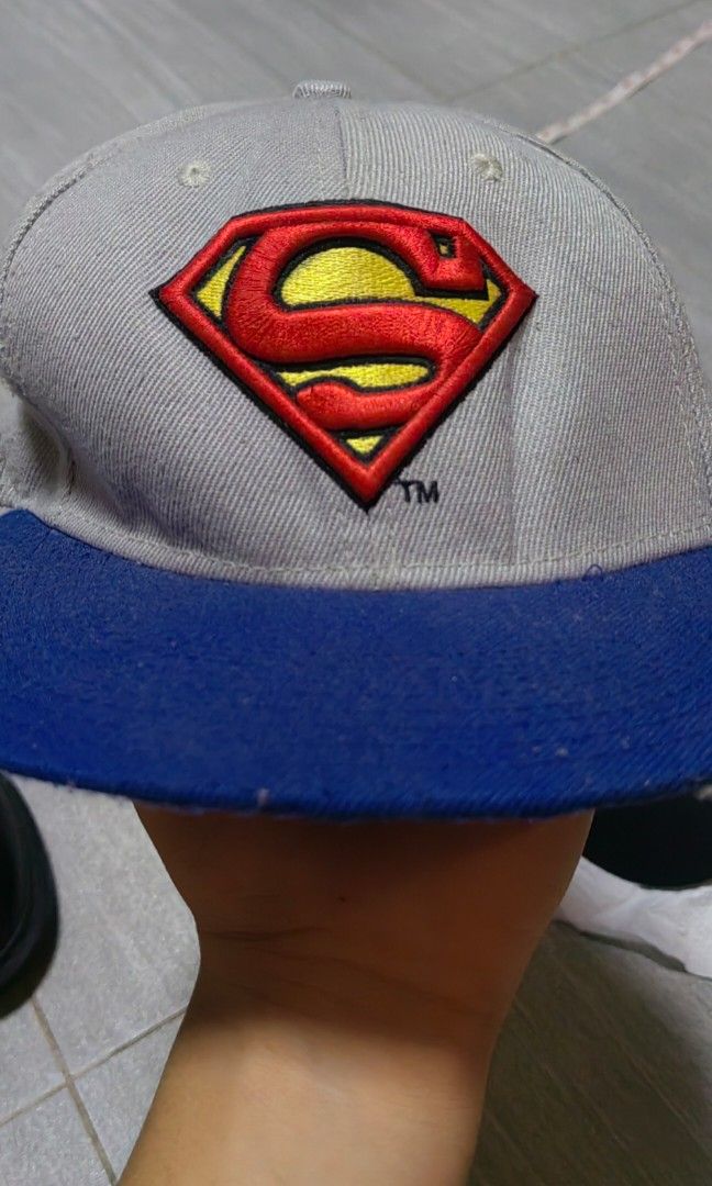 Superman flat brim hat hot sale