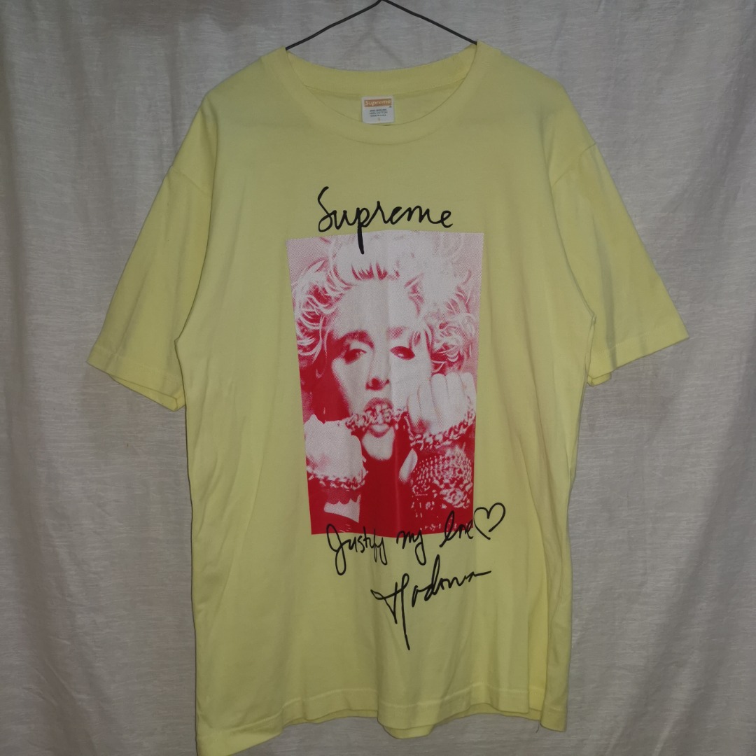 Supreme madonna tee yellow outlet
