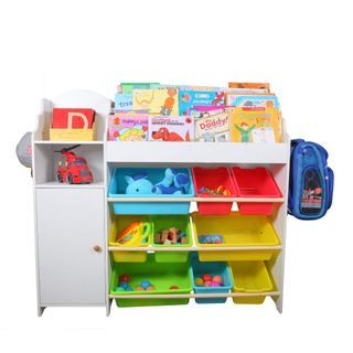 Toy storage - shelf with trays (DELIVER UNASSEMBLED)
