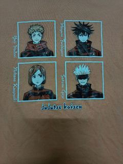 Tshirt kartun anime jujutsu kaisen