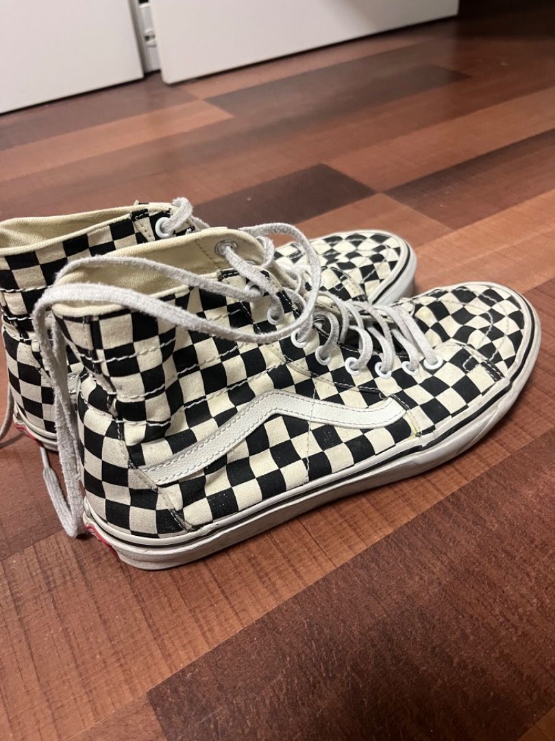 vans high tops checkered