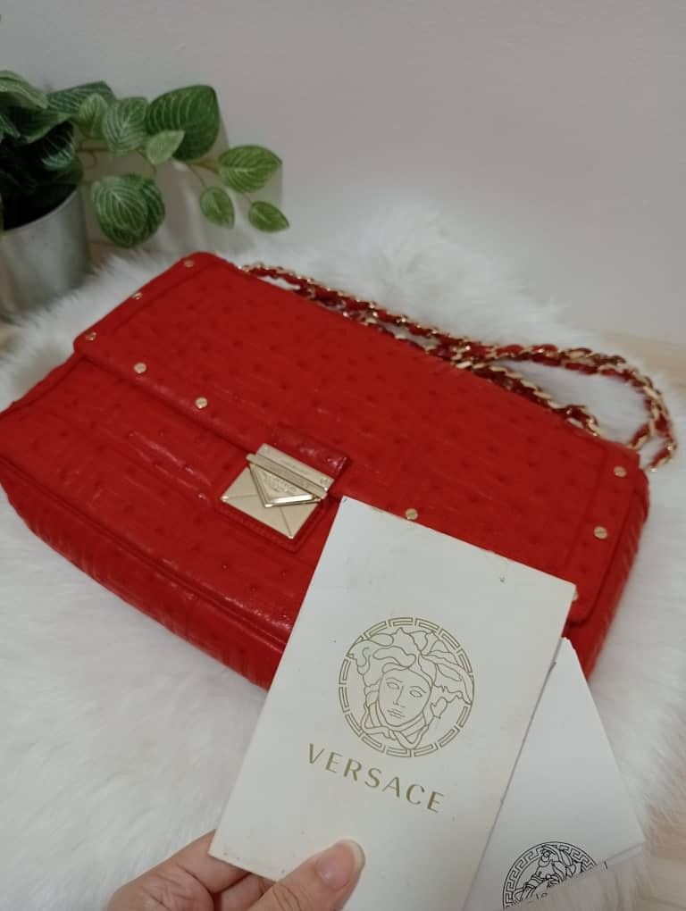 Versace red bag online