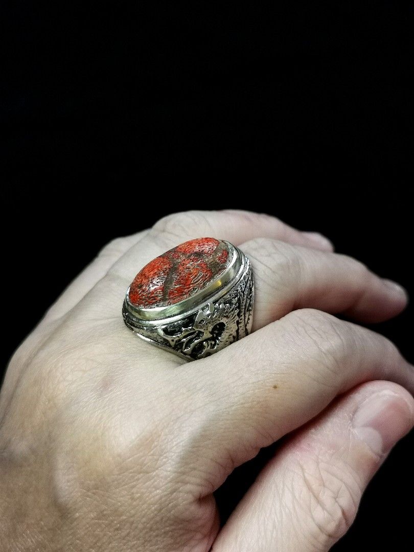 Genuine coral ring online