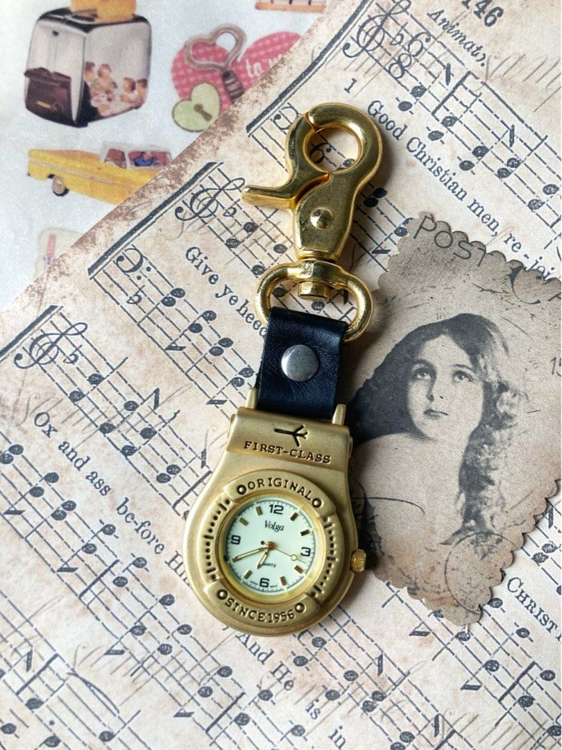 Vintage Volga Glow In The Dark Keychain Watch Women s Fashion Watches Accessories Watches on Carousell