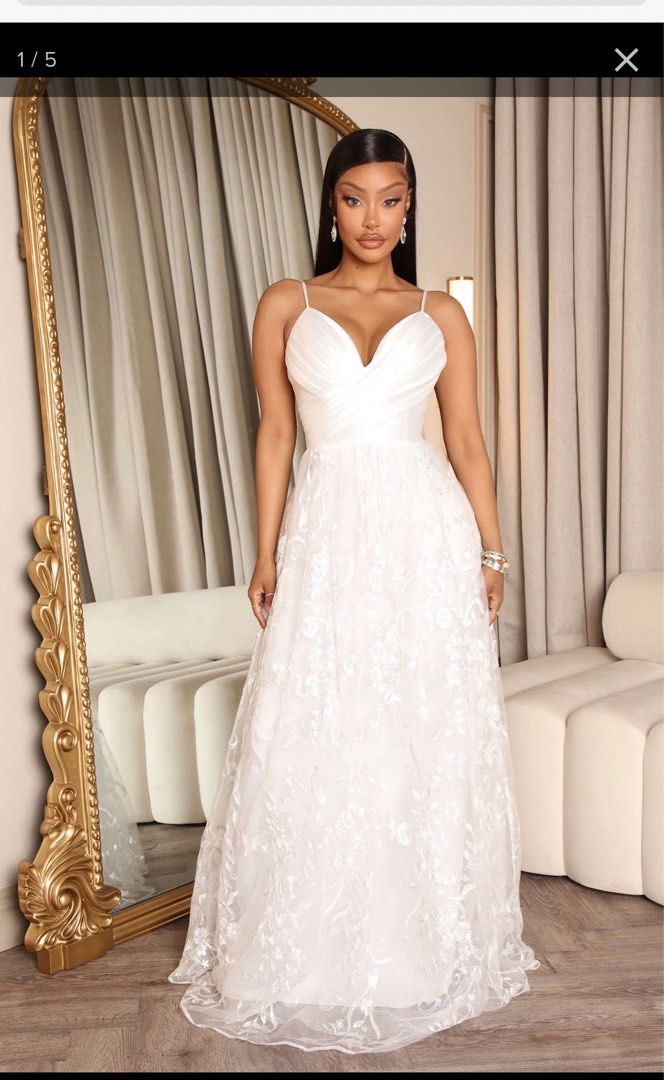 Wedding dress PWS photoshoot plus size a line white dress