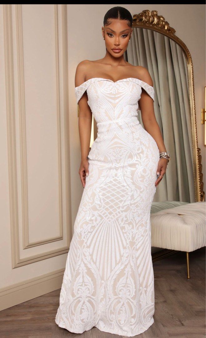 Glitter plus size wedding dress online