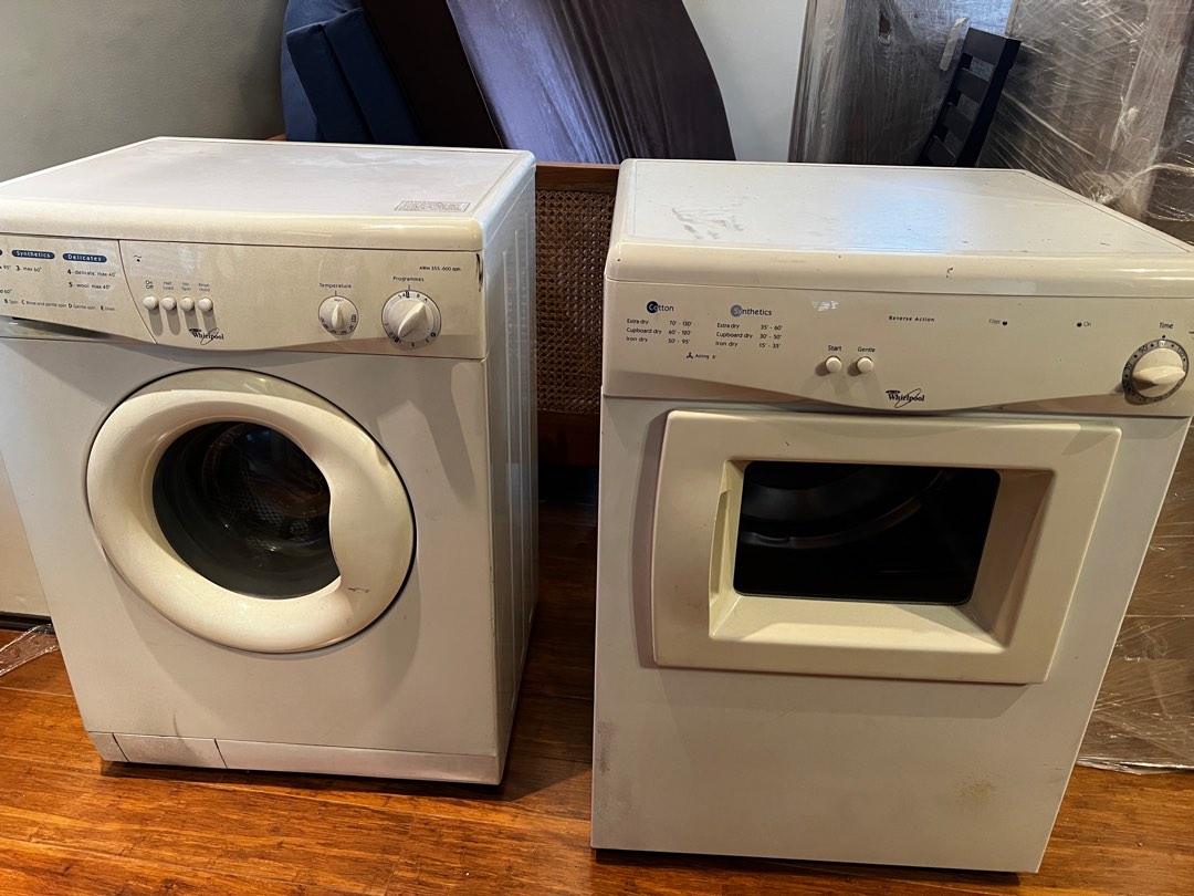 Whirlpool Stackable Front Load Washing Machine and Dryer, TV & Home