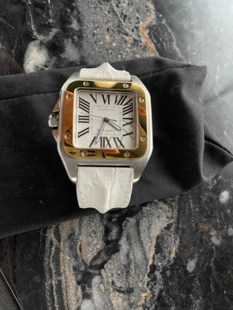 White cheap cartier watch