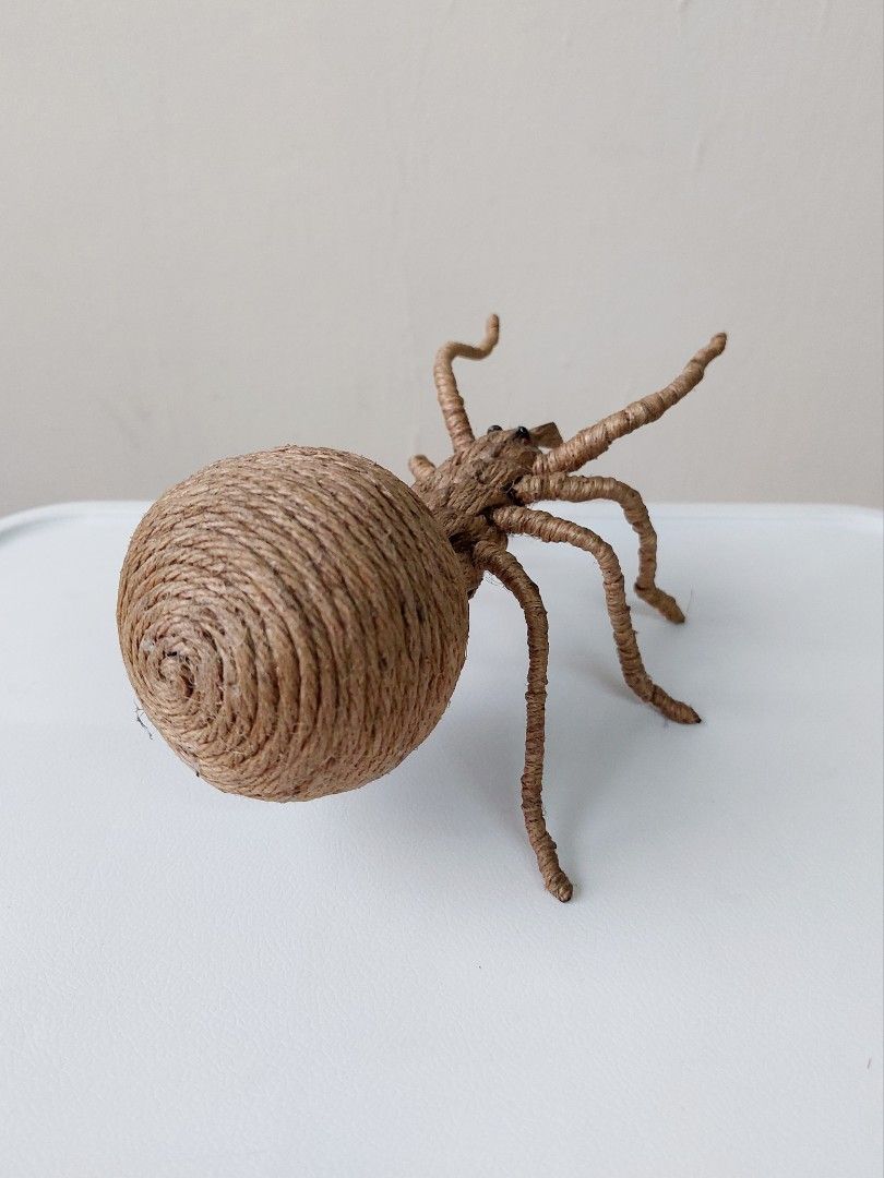 Woven Spider (Category: Figurines & Statues) located in Manila. Submitted by igetrinidad (Listing ID 1245570837, Image 3). Description: Woven Poseable Tabletop spider Original Price: Php 700 Condition & Item Details: •poseable legs made of wire inside • bought at sm aura, bgc RFS (reason for selling): Decluttering Delivery & Payment: •GCash + Shipping Fee c/o buyer •No deliveries outside Metro Manila •Payment confirmation first before I send the 