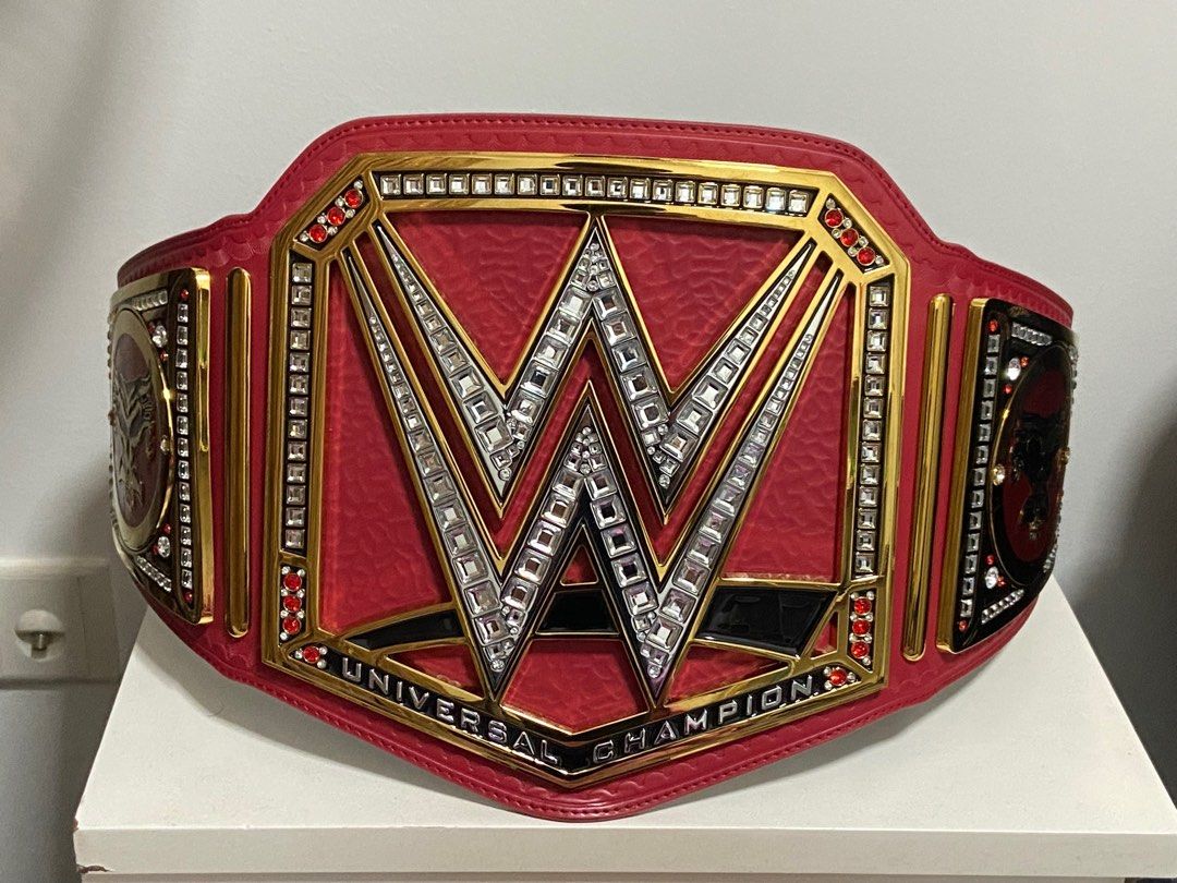 WWE Replica Universal Championship Belt with Brock Lesnar Side Plates ...