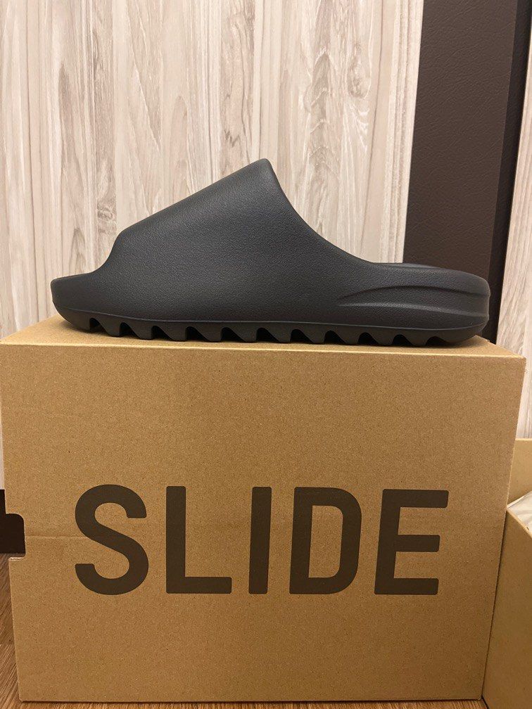 Yeezy Slide Onyx, Men's Fashion, Footwear, Flipflops and Slides on Carousell