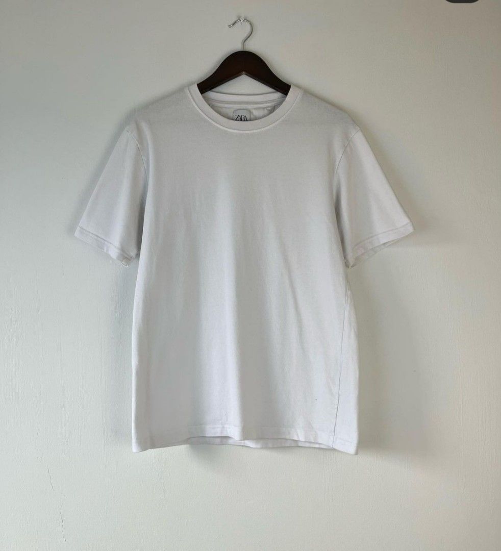 Plain white sales t shirt zara