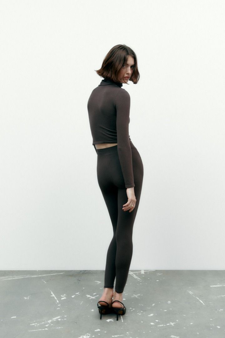Zara charcoal leggings clearance