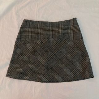 ZARA woman plaid skirt