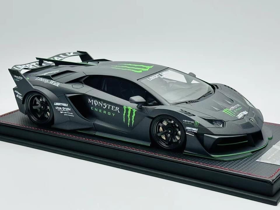 1/18 JDL Lamborghini Aventador LP700 LBWK GT Evo (Matt Black