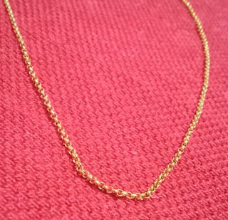 18K Cadena Chain Necklace Saudi Gold, Women's Fashion, Jewelry &  Organizers, Necklaces on Carousell