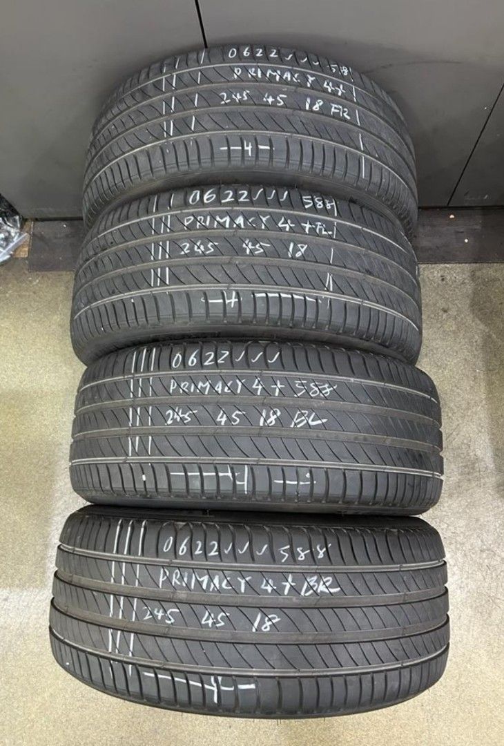 245/45/18 Michelin Primacy 4, Car Accessories, Tyres & Rims on Carousell